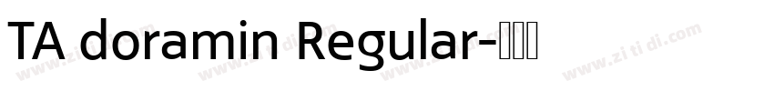 TA doramin Regular字体转换